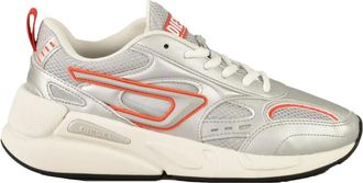 Diesel Sneakers, female, Gray, Size: 8 1/2 US Casual Sneakers with Rubber Sole