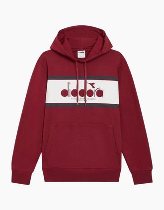 Diadora Mens Diadora Empire Red Logo Hoodie - Size: 40