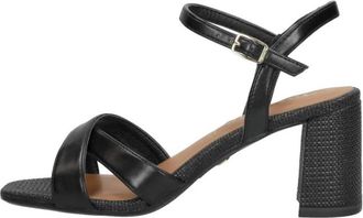 Tamaris High Heel Sandalen - Dames - Sandalen met hakken - Zwart - 40 EU - Schoenen