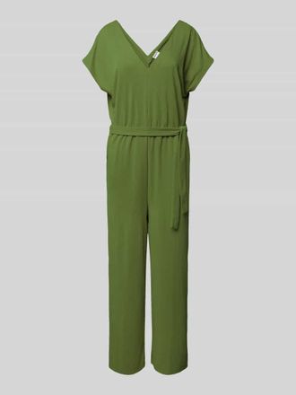 Jake*s Casual Jumpsuit mit Bindeg&uuml;rtel in Grass, Gr&ouml;&szlig;e XS