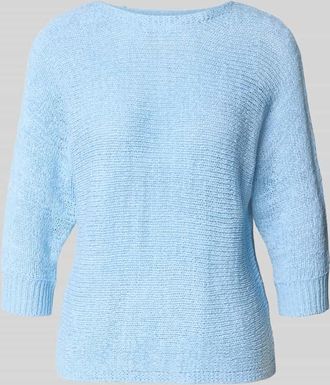 Freequent Strickpullover mit 3/4-Arm Modell Tapper in Hellblau, Gr&ouml;&szlig;e XXL