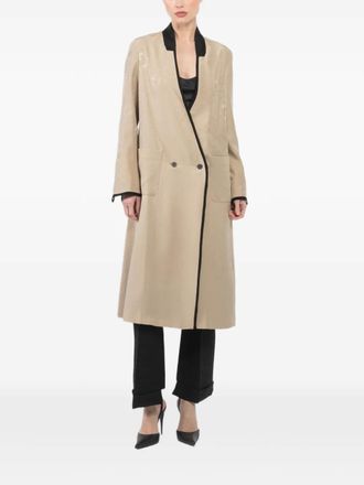 Ibrigu Juban kimono coat - women - Silk/Silk - 38 - Neutrals