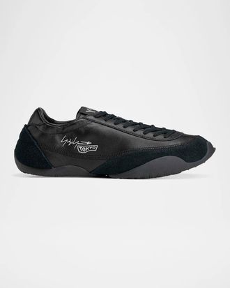 Yohji Yamamoto Men & apos;s Tokyo Warped Leather Sneakers