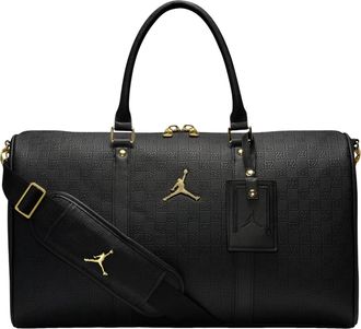 Nike Jordan Monogram 25L Duffle Bag Black Gold HV2856-011