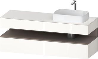 Duravit Qatego Consola Mueble Bajo Lavabo, 2 Extensiones, 2 - Duravit
