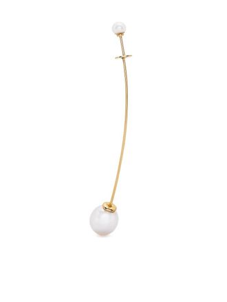 Beatriz Palacios Floating Pearl single earring - Gold