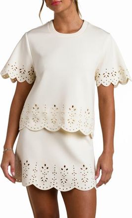 La Blanca Cloudset Lounge Crewneck T-Shirt in Chalk at Nordstrom, Size X-Large