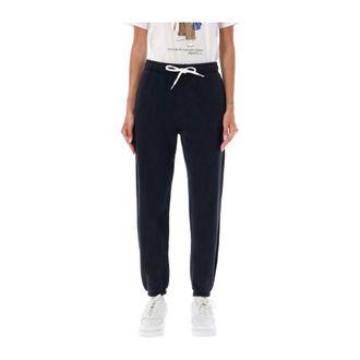 Polo Ralph Lauren Logo Fleece Joggingbroek - Dames - Sweatpants - Zwart - S - Katoen - Broeken