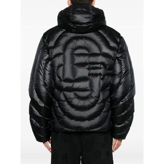 Casablanca Quilted Logo Down Jacket - Black