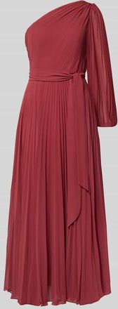 Forever New Abendkleid mit Plisseefalten Modell Mina in Bordeaux, Größe 32