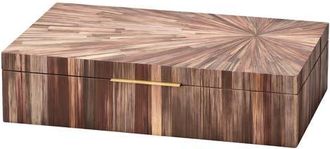 Jamie Young Co. Palm Marquetry Decorative Box in Brown at Nordstrom