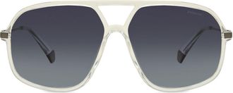 Polaroid PLD 6182/S Polarized 900/WJ Mens Sunglasses Clear Size 59