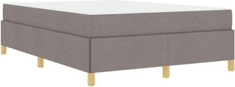 vidaXL Cama Tipo Box Spring Topo, Beige Y Blanco 140 X 200 Cm Espuma Vidaxl
