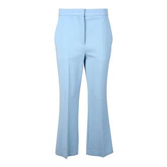 Rochas Dames, Broeken, Blauw, Maat: XS Wol