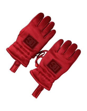 Dolce & Gabbana Red Viscose Motorcycle Biker Mitten Mens Gloves