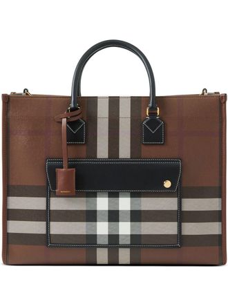Burberry Medium Freya tote bag - Brown