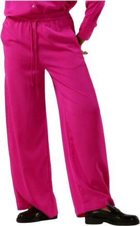 Co'Couture Wijde Pijpen Roze Broek Eliah - Dames - Wijde Broeken - Roze - S - Polyester - Broeken