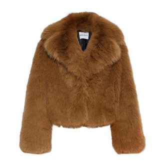 Stand Studio Faux Fur & Shearling Jackets, female, Brown, Size: XS Samara Faux Fur Jacket