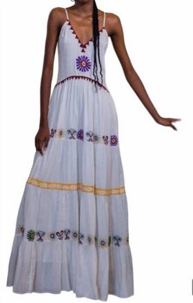 Carolina K Marieta Maxi Dress In Gardenia