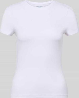 Review Slim Fit T-Shirt aus Baumwoll-Mix in Weiss, Gr&ouml;&szlig;e XS