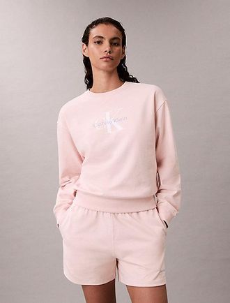 Calvin Klein Relaxed badstof sweatshirt met monologo