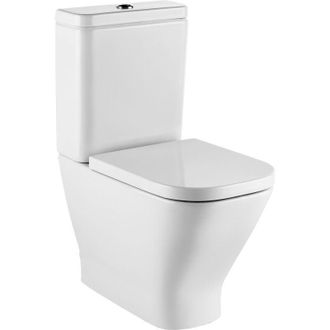 Roca Inodoro Completo The Gap Square Eco Compact Rimless Con Asiento Y Tapa Amortiguada Roca