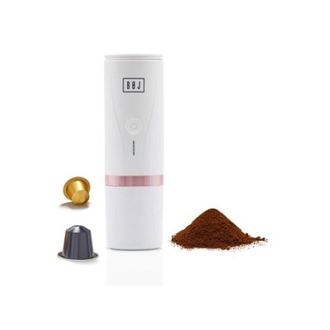 BOJ Cafetera Portatil A Bateria Usb 80 Ml Blanca Boj