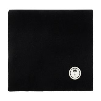 Palm Angels Bufanda con parche de logo - Accessories - Hombre - Negro - ONE SIZE