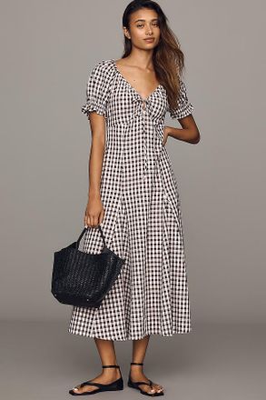 Maeve Puff Sleeve Midi Dress