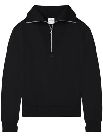 Courr&egrave;ges Black Regular Fit Jacket