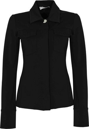 Sportmax Wells Jacket In Crepe Fabric Stitch