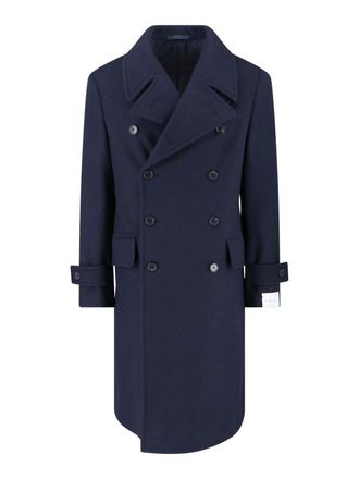 Caruso Double-breasted wool coat