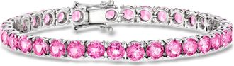Ross-Simons 20.00- Pink Topaz Tennis Bracelet in Sterling Silver