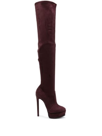 Casadei 150mm Flora boots - Red