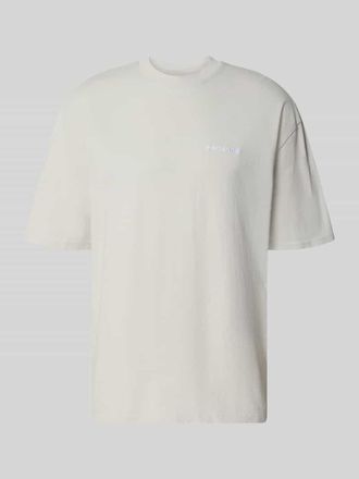 Pegador Oversized T-Shirt mit Logo-Stitching in Hellgrau, Gr&ouml;&szlig;e XXL