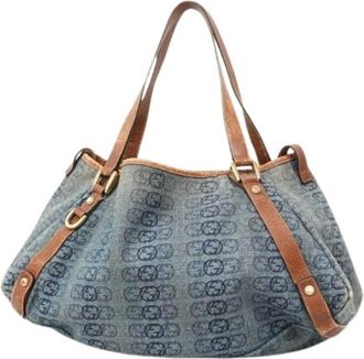 Gucci Pre-owned Shoulder Bags, female, Blue, Size: ONE SIZE Pre-owned Denim Shoulder Bag