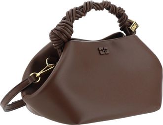 Ganni Womens Handbag Bou Mini Chocolate Fondant Calf Leather (bos Taurus) Handbags Hand Bags