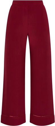 Maliparmi Wide Trousers, female, Red, M, Tecno Jersey Trousers