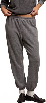 perfectwhitetee Stevie Fleece Sweatpant In Dark Heather Grey