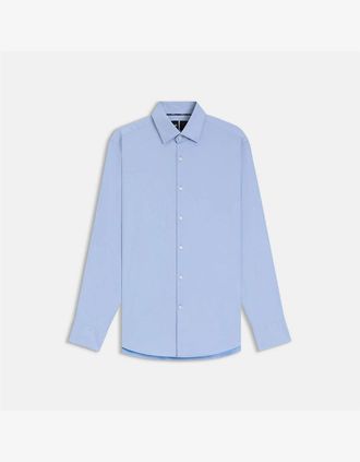 HUGO BOSS Mens Mens P Hank Kent C1 222 10241343 02 Oxford Shirt - Blue - Size: 44 54