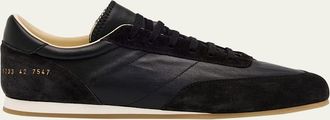 Common Projects Mens Leather and Suede Runner Sneakers