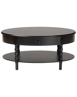 Baxton Studio Malinda Classic 1-Drawer Coffee Table With Spindle Legs