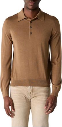 Tom Ford Round-neck Truien - Heren - Ronde hals truien - Beige - L - Truien & Vesten