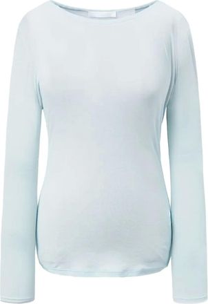 Amomento Top con scollo a barca - Blu