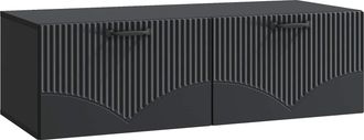 vidaXL Mueble Para Tv De Pared Negro 98 X 41 X 30 Cm Vidaxl