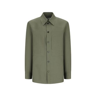 Jil Sander Cotton Shirt Classic Style - male - Jil Sander - Casual Shirts - Green - M - Shirts