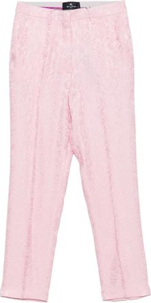 Etro Pantaloni con effetto jacquard - Rosa