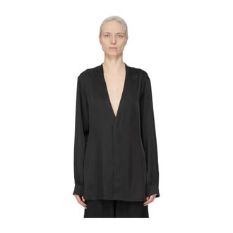 Rick Owens Dames, Blouses & Shirts, Zwart, Maat: M Wol