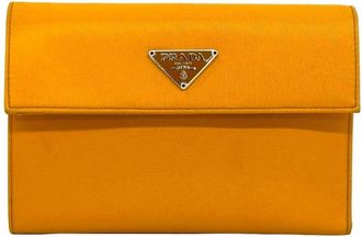 Prada Orange Nylon Wallet (Bi-Fold) (Pre-Owned)