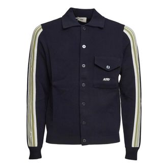 Autry Light Jackets, male, Blue, Size: XL Giacca camicia